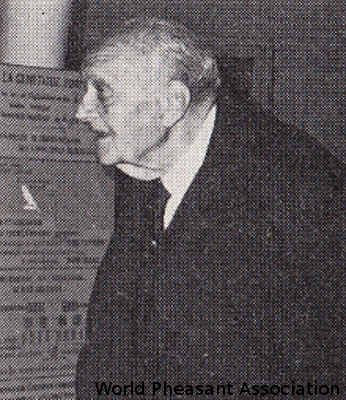 Dr. Jean Delacour, eerste President World Pheasant Association